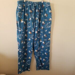 Joe Boxer Christmas Holiday Snowman Pajama Pants Plus size XL Elastic Waist